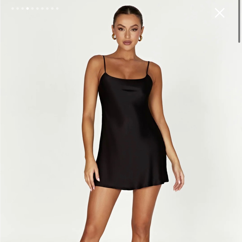 NWT VALENTINA MESHKI BLACK MINI DRESS SIZE SMALL